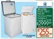 Kelvinator 210L White Chest Freezer
