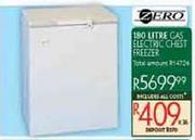 Zero 180L Gas Electric Chest Freezer