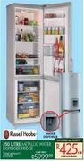Russell Hobbs 350L Metallic Water Dispenser Fridge