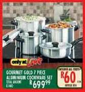 Gourmet Gold 7-Piece Aluminium Cookware Set