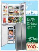 Kelvinator 510L Mirror Double Door Fridge
