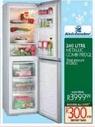 Kelvinator 240L Metallic Combi Fridge