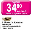 Bic Shake'n Squeeze-Per 2 Pack
