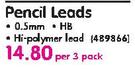 Pentel Pencil Leads-Per 3 Pack
