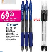 Pilot Gel Ink Pen Bundle-Per 5 Pack