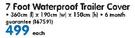 Moto 7 Foot Waterproof Trailer Cover