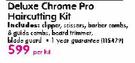 Wahl Deluxe Chrome Pro Haircutting Kit-Per Kit