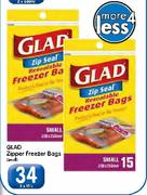 Glad Zipper Freezer Bags(Small)