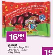 Jacquot Chocolate Eggs With Strawberry Flavour Milky Filling-95g
