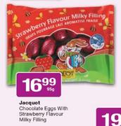 Jacquot Chocolate Eggs With Strawberry Flavour Milky Filling - 95g