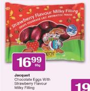 Jacquot Chocolate Eggs With Strawberry Flavour Milky Filling-95g