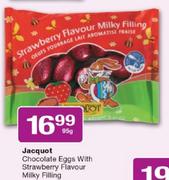 Jacquot Chocolate Eggs With Strawberry Flavour Milky Filling-95g