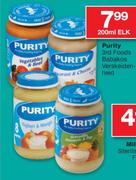 Purity 3rd Foods Babakos Verskeidenheid-200ml Elk
