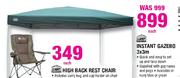 Camp Master Instant Gazebo-3 X 3m Each