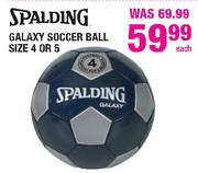 Spalding Galaxy Soccer Ball Size 4 Or 5-Each
