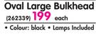 Oval Large Bulkhead-Each
