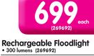 Rechargeable Floodlight 300 Lumens-Each