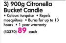  Corona 900g Citronella Bucket Candle