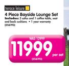 Terrace Leisure 4 Piece Bayside Lounge Set