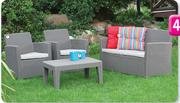 Corona 4 Piece Lounge Set