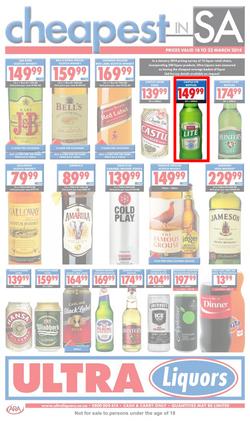 Ultra Liquors : (18 Mar - 23 Mar 2014), page 1