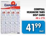 Compral Headache Tabs Disp Card-48X2's