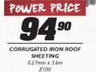 Corrugated Iron Roof Sheeting-0.27mmx3.6m Z100