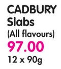 Cadbury Slabs(All Flavours)-12x90g