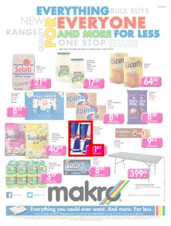 Makro Gauteng : Food (20 Mar - 2 Apr 2014), page 1