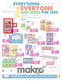 Makro Gauteng : Food (20 Mar - 2 Apr 2014), page 1