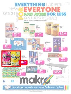 Makro Gauteng : Food (20 Mar - 2 Apr 2014), page 1