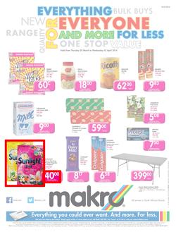 Makro KZN : Food (20 Mar - 2 Apr 2014), page 1
