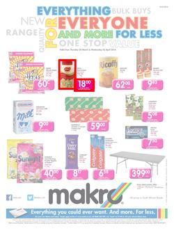 Makro KZN : Food (20 Mar - 2 Apr 2014), page 1
