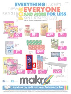 Makro KZN : Food (20 Mar - 2 Apr 2014), page 1