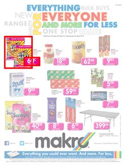 Makro KZN : Food (20 Mar - 2 Apr 2014), page 1