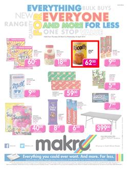 Makro KZN : Food (20 Mar - 2 Apr 2014), page 1
