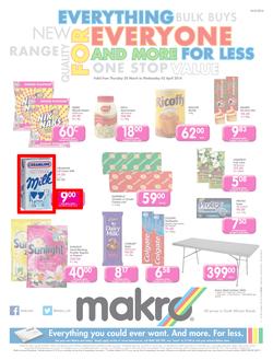 Makro KZN : Food (20 Mar - 2 Apr 2014), page 1