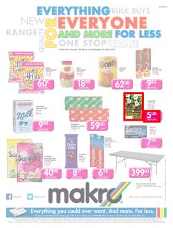 Makro KZN : Food (20 Mar - 2 Apr 2014), page 1