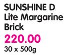 Sunlight D Lite Margarine Brick-30x500g