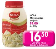 Nola Mayonnaise (Original)-6 x 750g