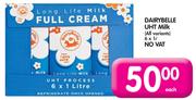 Dairybelle UHT Milk (All Variants)-6 x 1Ltr