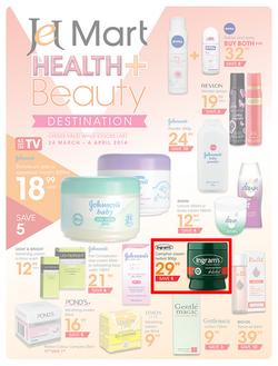 Jet Mart : Health & Beauty (24 Mar - 6 Apr 2014), page 1