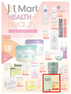 Jet Mart : Health & Beauty (24 Mar - 6 Apr 2014), page 1