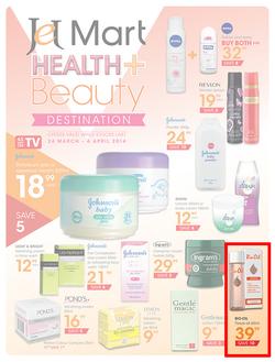 Jet Mart : Health & Beauty (24 Mar - 6 Apr 2014), page 1
