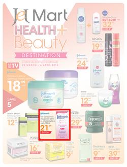 Jet Mart : Health & Beauty (24 Mar - 6 Apr 2014), page 1