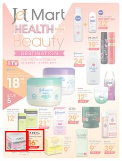 Jet Mart : Health & Beauty (24 Mar - 6 Apr 2014), page 1