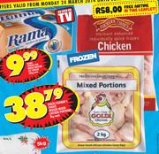 Goldi/Farmer's Choice Frozen Mixed Chicken Portions-2kg Each