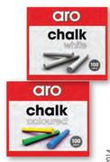 Aro White Chalk 100 Stick-Per Box