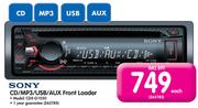 Sony CD/MP3/USB/AUX Front Loader CDX-G1050