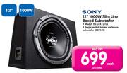 Sony 12" 1000W Slim Line Boxed Subwoofer X5-GTX1211S